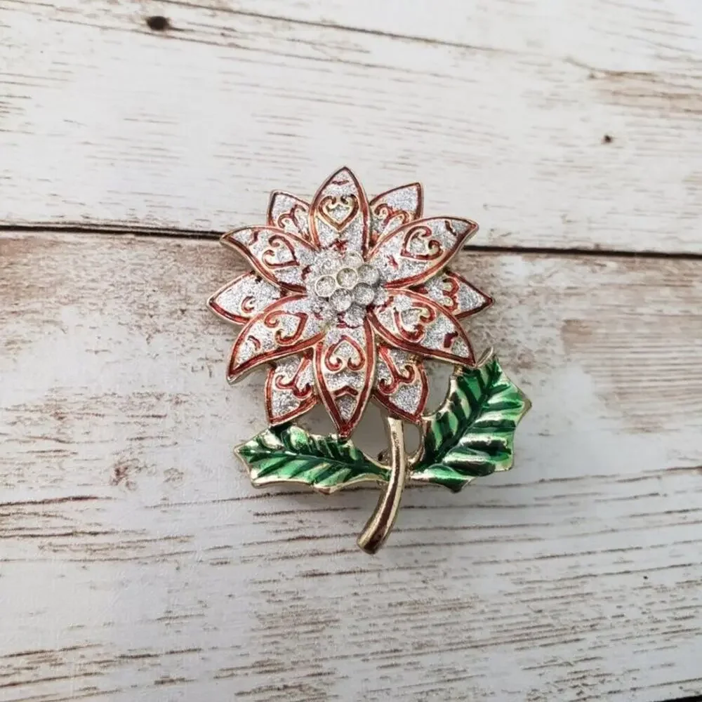 Vintage Brooch / Pin - Large Flower Statement